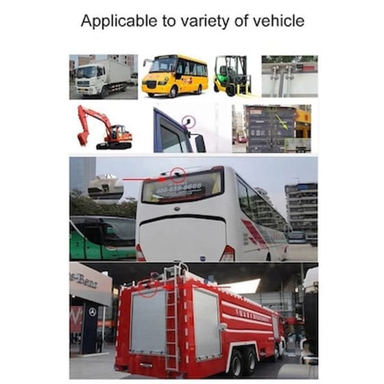 Αδιάβροχη Έγχρωμη Hd Ccd 12 / 24v Kάμερα Oπισθοπορείας 18ir Led Υπερύθρων image 4