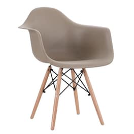 Καρέκλα Esmarket Corylus Pp 60x60x80cm - Μπεζ