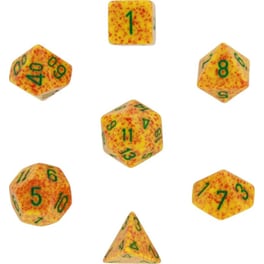Σετ Ζάρια - 7 Dice Set Speckled Polyhedral Lotus Chessex