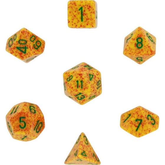 Σετ Ζάρια - 7 Dice Set Speckled Polyhedral Lotus Chessex image 0