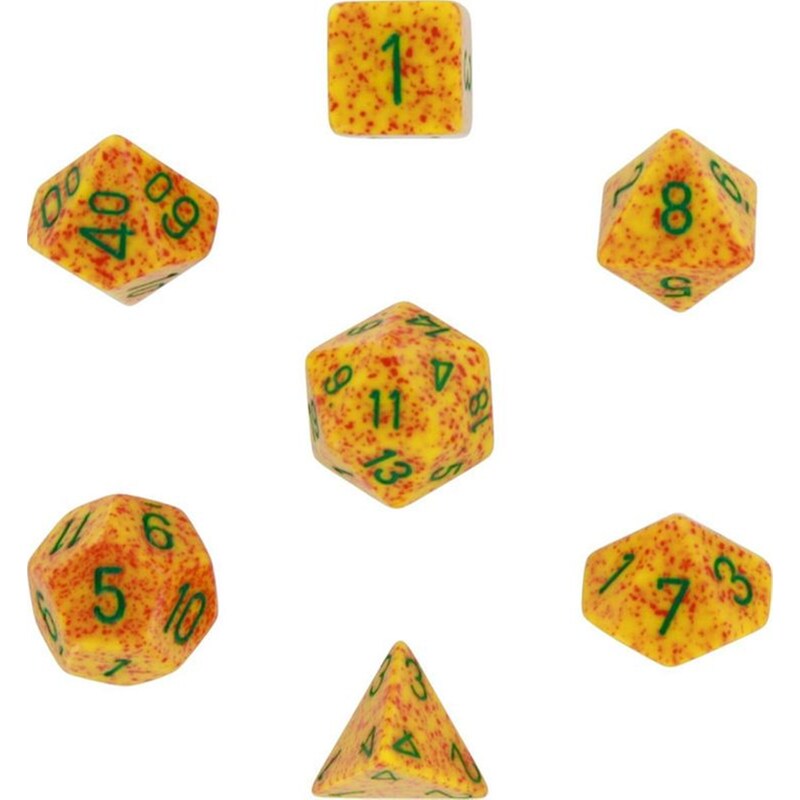 CHESSEX Σετ Ζάρια - 7 Dice Set Speckled Polyhedral Lotus Chessex