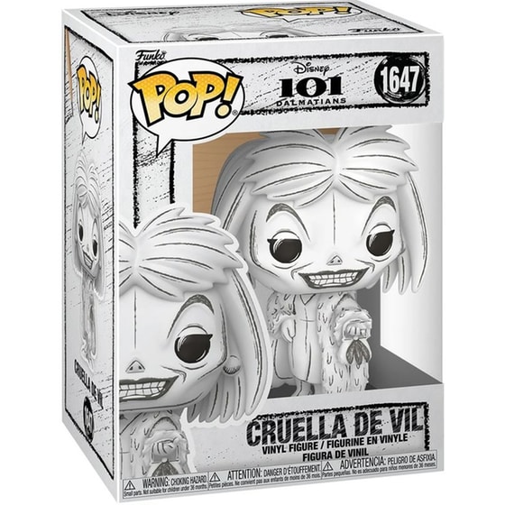 Funko Pop! Disney: 101 Dalmatians - Cruella De Vil (Sketched) #1647 Vinyl Figure image 1