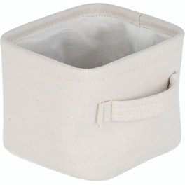 Καλάθι Αποθήκευσης Estia Υφασμάτινο 13.5x12.5x10.5 cm - Λευκό