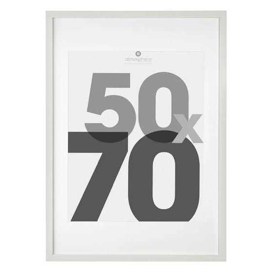 Κορνίζα Spitishop A-s White Frame 121161b Επιτοίχια από MDF 50x70cm - Λευκό image 0