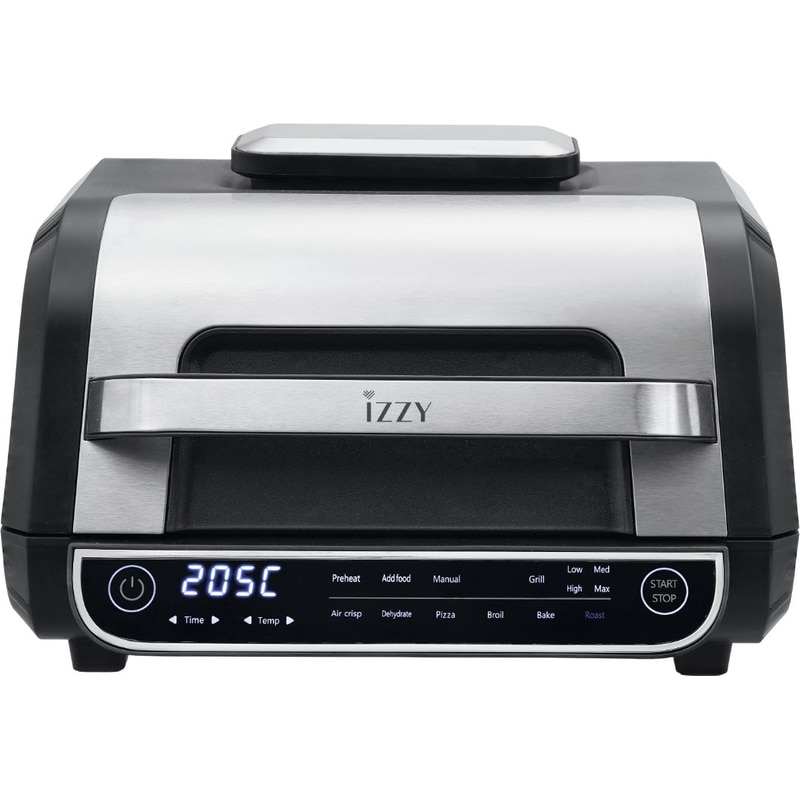 IZZY IZ-8265 με Πόρτα 1700 W Μαύρη/Ασημί Φριτέζα Αέρος Grill