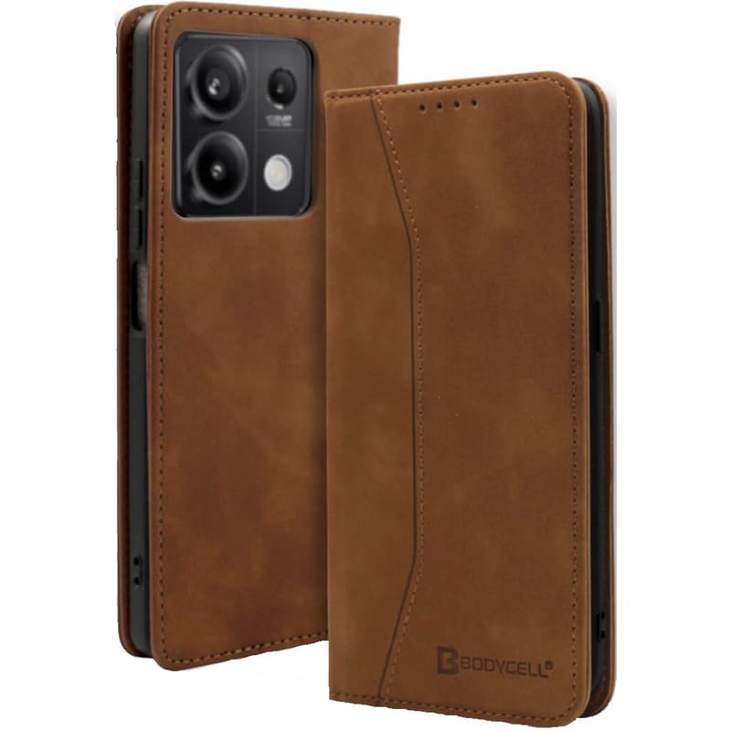 Θήκη Xiaomi Redmi Note 13 5G - Bodycell Book Case - Brown