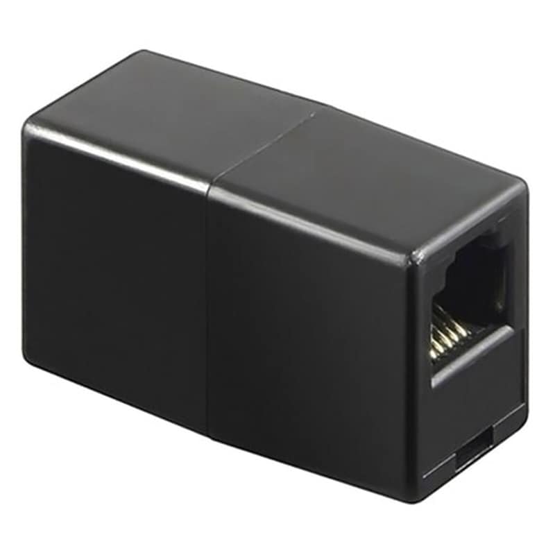 POWERTECH Powertech Σύνδεσμος (μούφα) Rj45 Utp Cab-n181, 8p8c, Μαύρος, 5τμχ