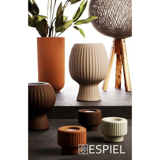 Κηροπήγιο για ρεσώ Espiel Κεραμικό 7x6 cm - Καφέ Σκούρο image 1