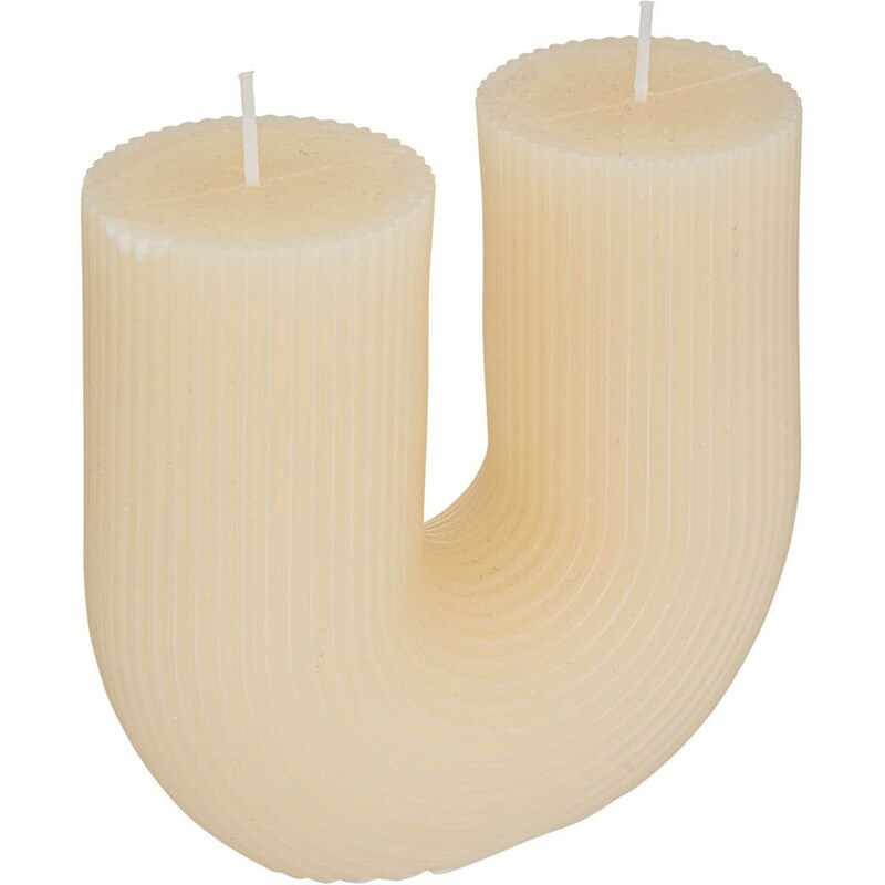 Διακοσμητικό Κερί Spitishop A-s Demi Ivory 196048 12x11x5.10 cm 400gr - Μπεζ