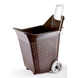 Καρότσι Κήπου Μεταφοράς Πλαστικό 59x50x72cm 3.9kg 76lt Αντοχή 60kg Καφέ Bama Ιταλίας