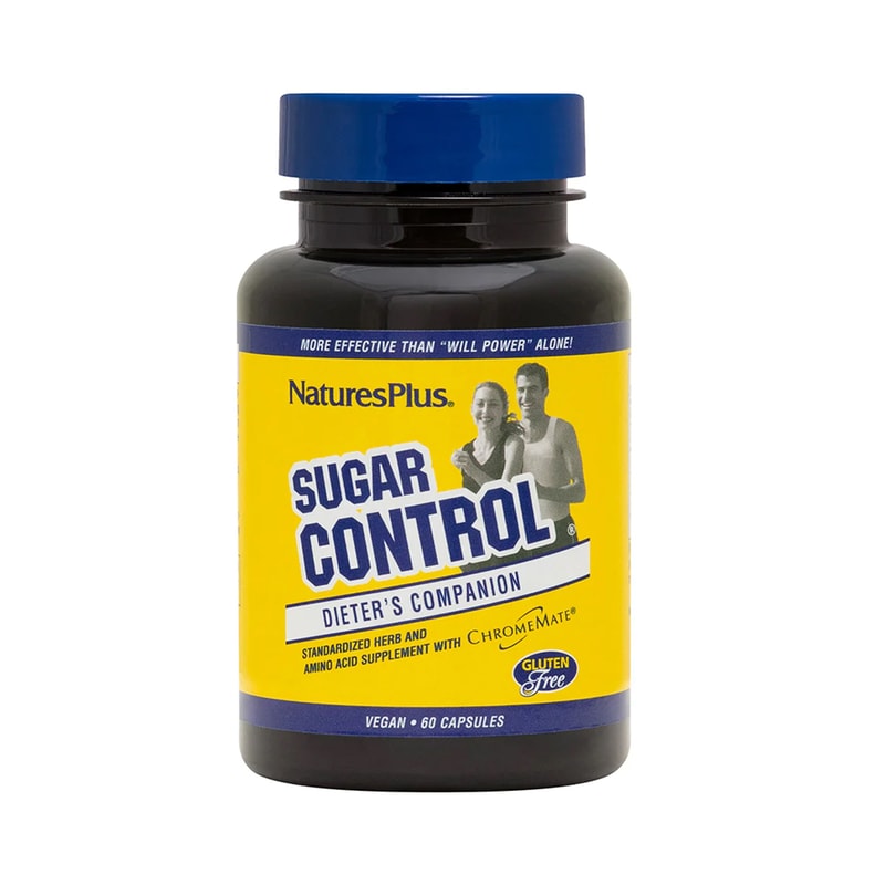 Μέταλλα Natures Plus Sugar Control - 60 κάψουλες
