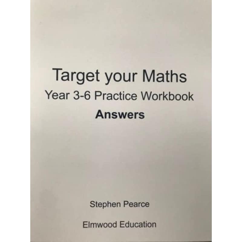 Target your Maths Year 3-6 Practice Workbook Answers