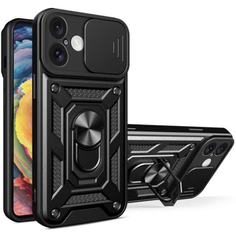 Θήκη Apple iPhone 16 - Bodycell Armor Slide - Black
