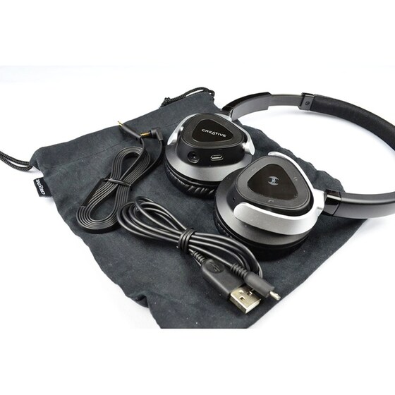 Ακουστικά Κεφαλής Creative Hitz Wireless WP380 Μαύρο image 3