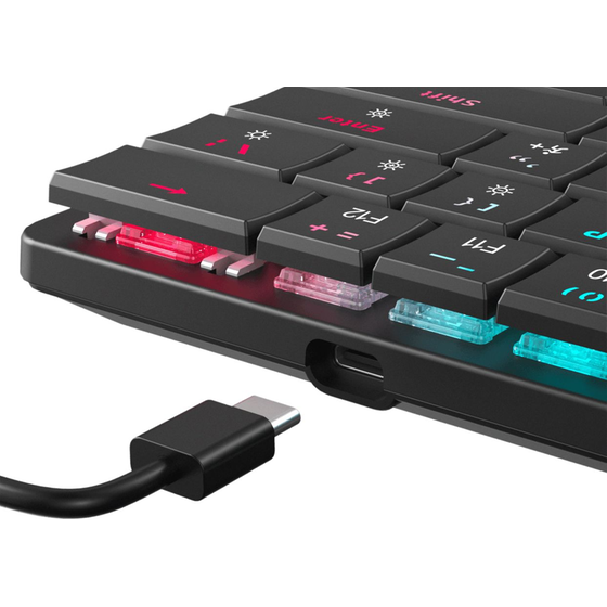 White Shark Nagamaki Ενσύρματο Gaming Πληκτρολόγιο με Brown διακόπτες - Black (US) image 5