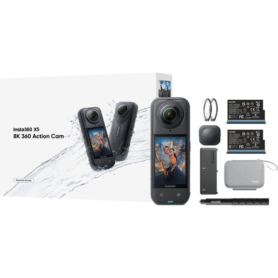 Action Camera Insta360 X5 Essentials Bundle - Black image 8