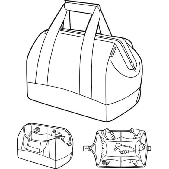 Τσάντα Ταξιδίου Καμπίνας Reisenthel Allrounder L Dots White 30lt - 48x39.5x29cm image 3
