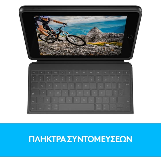 Logitech Rugged Folio Πληκτρολόγιο για iPad 10.2" 7th/8th/9th GEN - Γκρι image 1