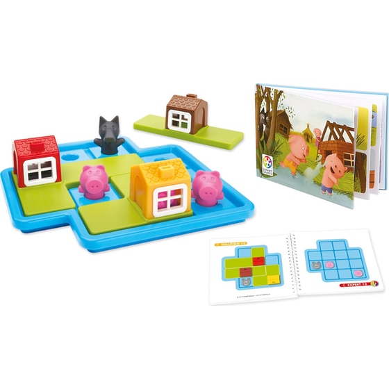 Three Little Piggies Deluxe - Τα Τρία Γουρουνάκια Επιτραπέζιο (Smart Games) image 1