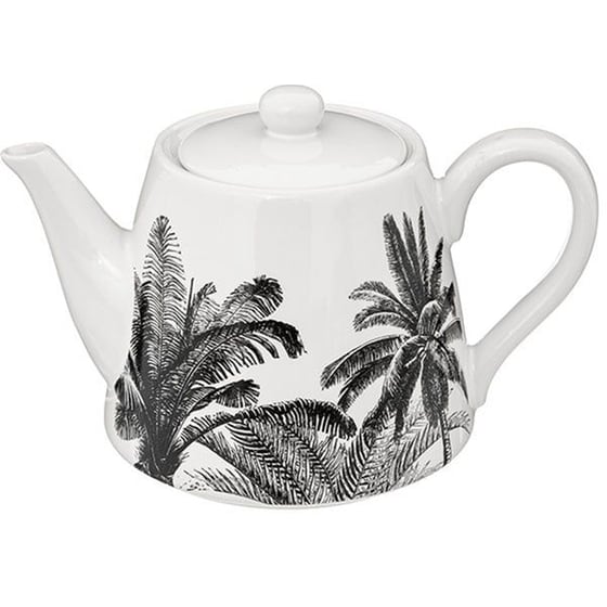 Τσαγιέρα Spitishop Κεραμική 800ml - Λευκό/Μαύρο image 0