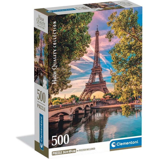 Παζλ Clementoni High Quality Collection Δίπλα Στον Σηκουάνα - Compact Box (500 Κομμάτια) image 0