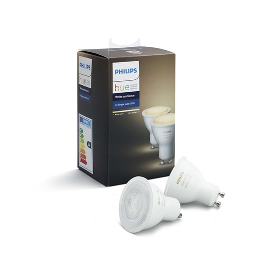 Έξυπνη Λάμπα Philips HUE Ambiance GU10 Dual Pack image 2