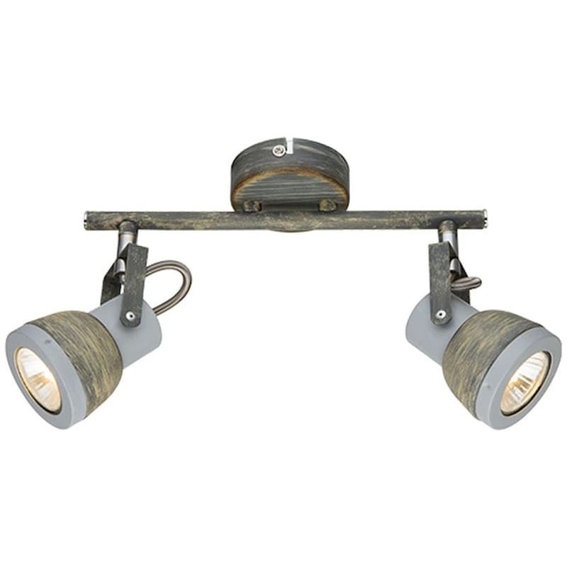 Σποτ Δίφωτο Aca Inka Mc167792r Μεταλλικό - Γκρι