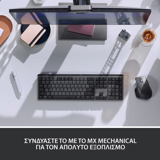 Logitech MX Master 3S Ασύρματο Εργονομικό Bluetooth Ποντίκι Pale Gray image 8