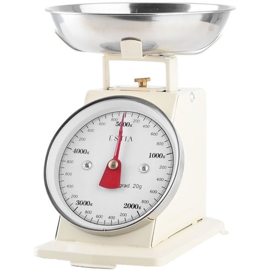 ΕSTIA ALLURE 5kg Μπεζ Αναλογική Ζυγαριά Κουζίνας image 1