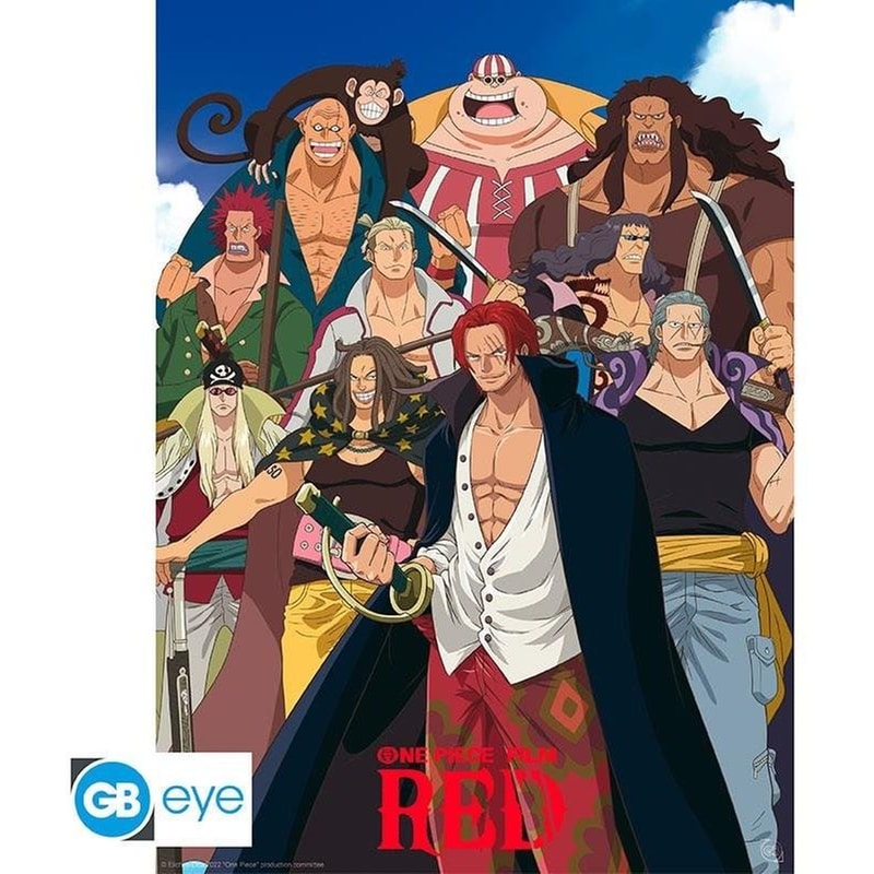 GBEYE Αφίσα One Piece: Red - Red Hair Pirates Κάθετη 52x38 cm