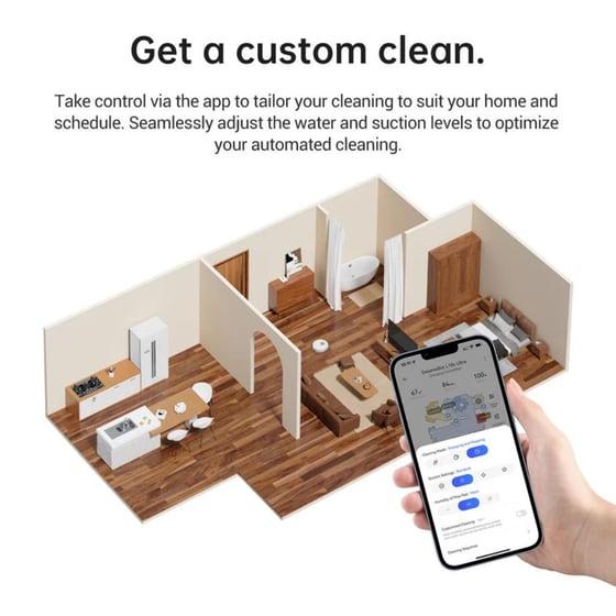 DREAME L10s Ultra Robot Vacuum για Σκούπισμα και Σφουγγάρισμα Λευκό Σκούπα Ρομπότ image 11