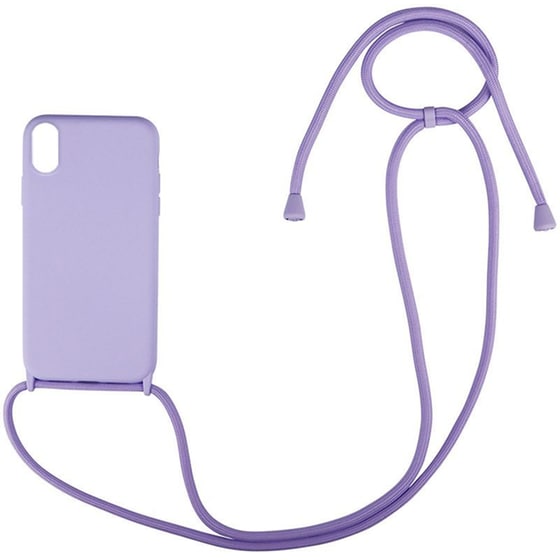Θήκη Apple iPhone X / iPhone XS - My Colors με Κορδόνι Carryhang - Λιλά image 0