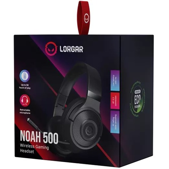 Lorgar Lrg-Ghs500 Ασύρματα Ακουστικά Κεφαλής - Μαύρα image 4