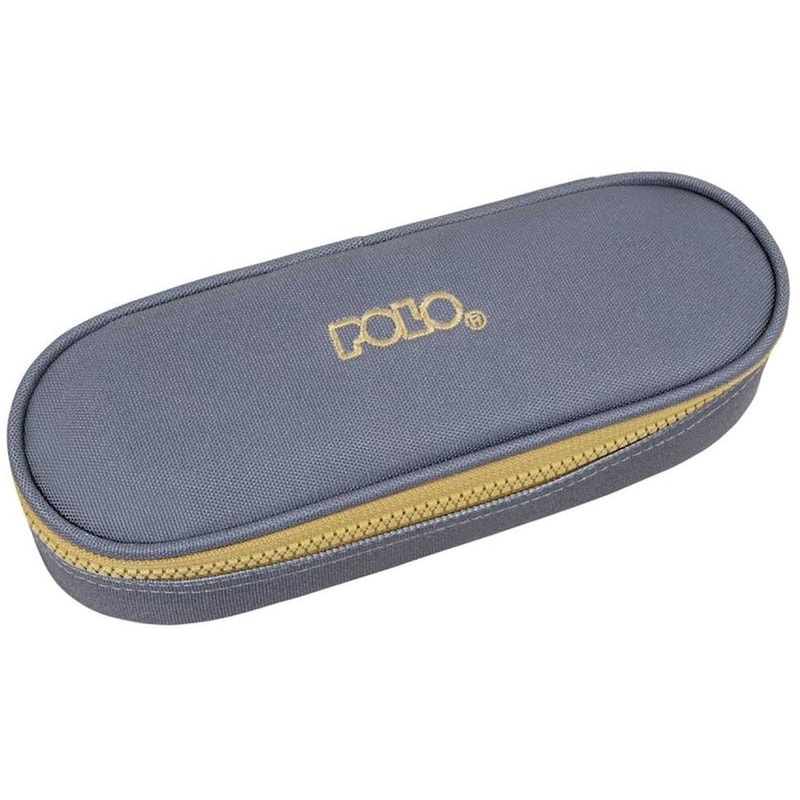 Κασετίνα Οβάλ Polo Box III Grey/Gold