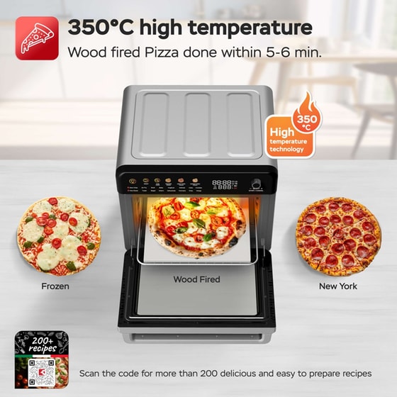 TURBOTRONIC TT-AFO310 34 Lt Ασημί Ηλεκτρικό Φουρνάκι image 12