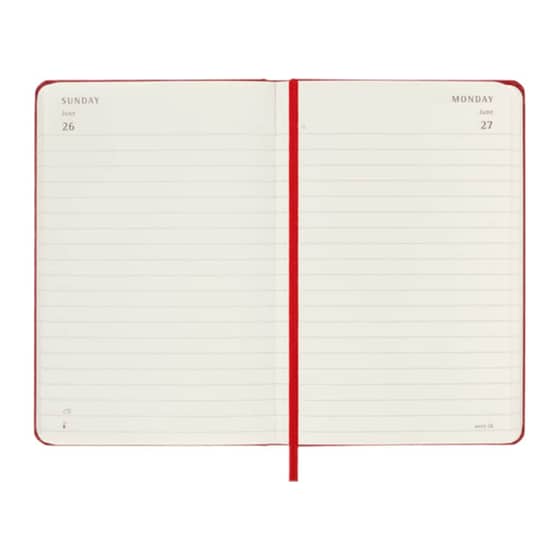 Ημερολόγιο Moleskine 2022 12Μ Ημερήσιο Large Scar Red Hard image 1