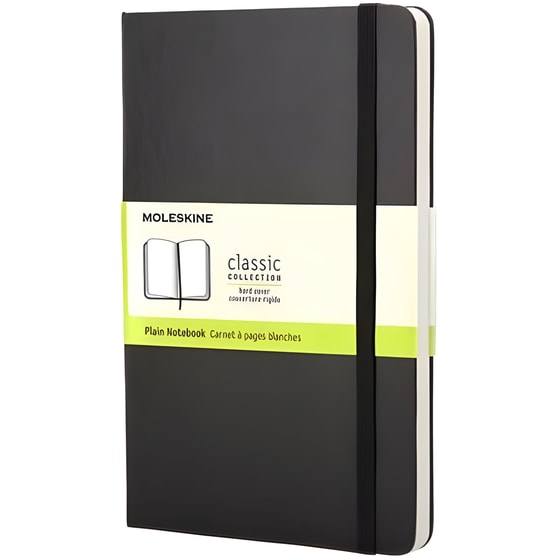 Σημειωματάριο Moleskine Plain Medium Μαύρο (1 Τεμάχιο) image 0