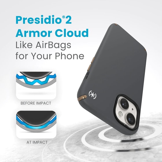 Θήκη Apple iPhone 15 Plus - Speck Presidio2 Pro MagSafe - Charcoal Grey/Cool Bronze image 2