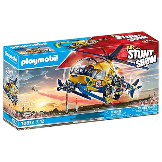 PLAYMOBIL® Air Stunt Show Ελικόπτερο με κινηματογραφικό συνεργείο (70833) image 0