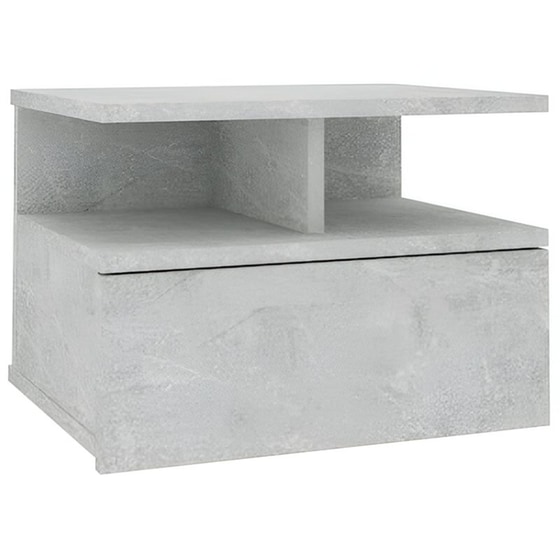 Κομοδίνο Vidaxl Κρεμαστό Από Μοριοσανίδα 40x31x27 cm - Γκρι Σκυροδέματος image 0