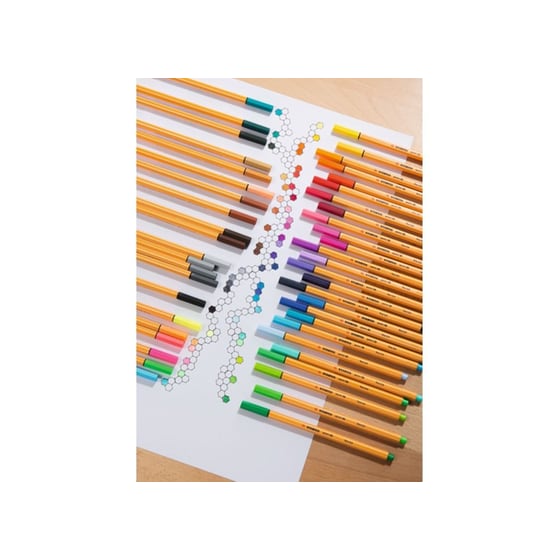 Μαρκαδόρος Γραφής Stabilo Point 88 Στρογγυλή Μύτη Γκρι 0.4 mm image 2