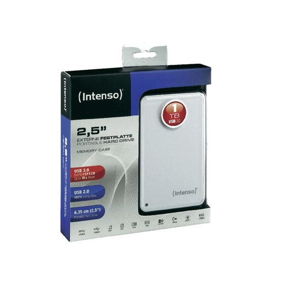 Intenso Festplatte USB 3.0 HDD 1TB 2.5" Λευκό image 3