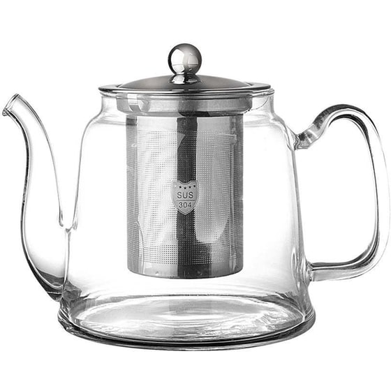 Τσαγιέρα Με Ανοξείδωτο Φίλτρο 1lt Estia 01-13356 Γυάλινο image 1