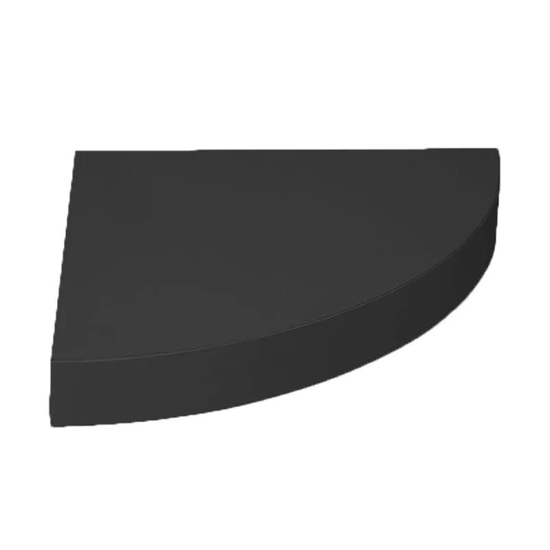 Ράφι Τοίχου Spitishop Γωνιακό από Μοριοσανίδα 25x25x3.8 cm - Μαύρο