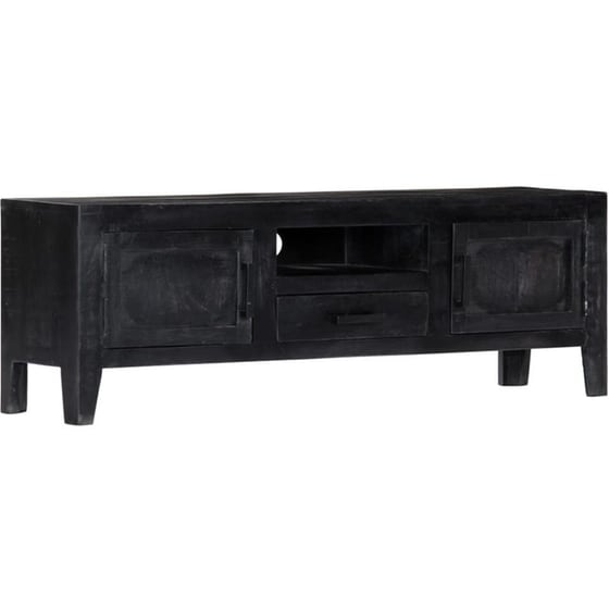 Έπιπλο Τηλεόρασης VidaXL από Ξύλο 118x30x40cm - Μαύρο image 10
