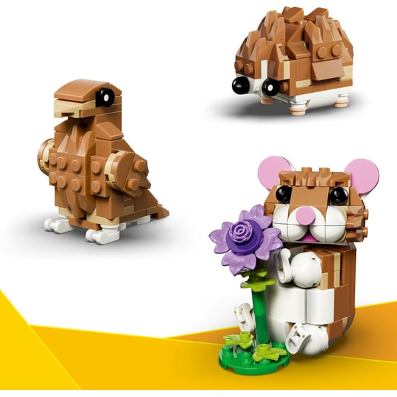 LEGO® Creator 3 σε 1 Χαριτωμένο Χάμστερ με Λουλούδι (31376) image 3