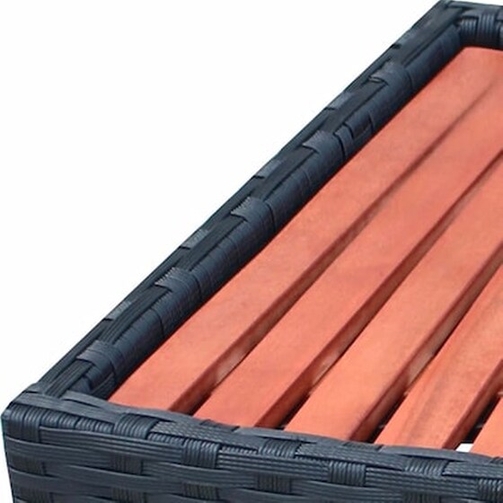 Vidaxl Σκαλοπάτι Για Σπα Μαύρο 92 X 45 X 25 Εκ. Από Συνθετικό Ρατάν image 3