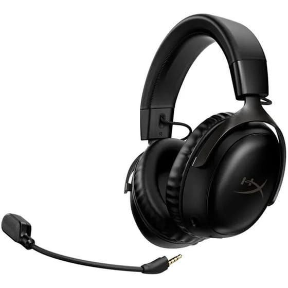 HyperX Cloud III Gaming Ασύρματα Ακουστικά 2.4GHz/USB - Μαύρα image 3