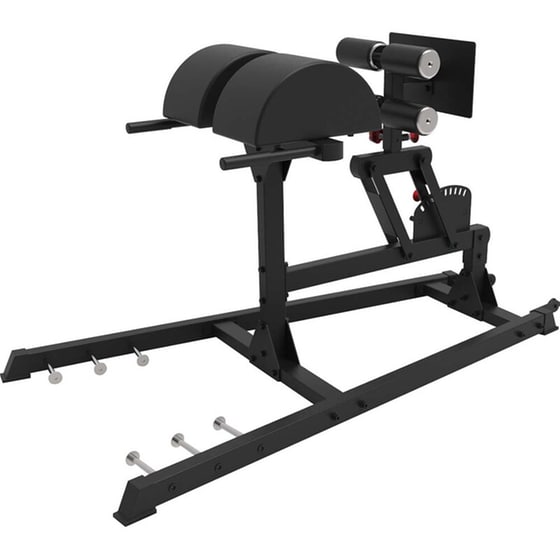 Ραχιαίων Πάγκος Γυμναστικής Ghd Bench 43915 221.5x75x109.5cm - Μαύρο image 0