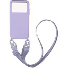 Θήκη Xiaomi Poco M4 Pro 4G - My Colors Carryhang Liquid Silicone Strap - Λιλά